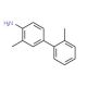 4-Amino-3,2′-dimethylbiphenyl (CAS 13394-86-0) - chemical structure image