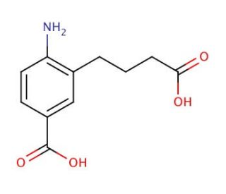 4-amino-3-(3-carboxypropyl)benzoic acid - chemical structure image