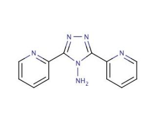 4-Amino-3,5-di-2-pyridyl-4H-1,2,4-triazole (CAS 1671-88-1) - chemical structure image