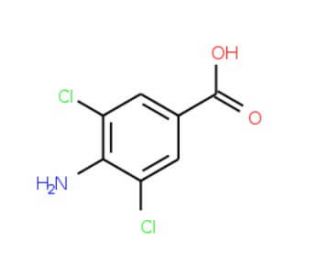 4-Amino-3,5-dichlorobenzoic acid (CAS 56961-25-2) - chemical structure image