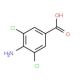 4-Amino-3,5-dichlorobenzoic acid (CAS 56961-25-2) - chemical structure image