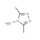 4-Amino-3,5-dimethyl-1,2,4-triazole (CAS 3530-15-2) - chemical structure image