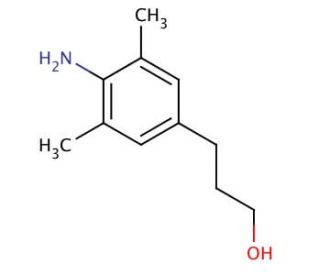 4-Amino-3,5-dimethylbenzenepropanol (CAS 454476-59-6) - chemical structure image