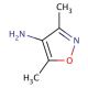 4-Amino-3,5-dimethylisoxazole (CAS 31329-64-3) - chemical structure image