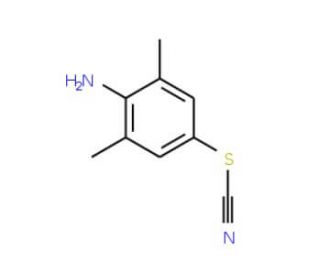 4-amino-3,5-dimethylphenyl thiocyanate (CAS 14031-02-8) - chemical structure image