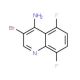 4-Amino-3-bromo-5,8-difluoroquinoline (CAS 1065088-54-1) - chemical structure image