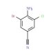 4-Amino-3-bromo-5-chlorobenzonitrile (CAS 201857-39-8) - chemical structure image