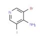 4-Amino-3-bromo-5-iodopyridine (CAS 902837-39-2) - chemical structure image