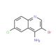 4-Amino-3-bromo-6-chloroquinoline (CAS 1065088-30-3) - chemical structure image