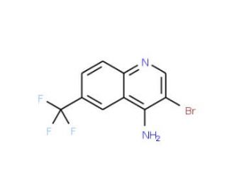 4-Amino-3-bromo-6-trifluoromethylquinoline (CAS 1065088-40-5) - chemical structure image