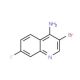 4-Amino-3-bromo-7-fluoroquinoline (CAS 1065088-25-6) - chemical structure image