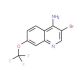 4-Amino-3-bromo-7-trifluoromethoxyquinoline (CAS 1065088-17-6) - chemical structure image