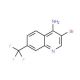 4-Amino-3-bromo-7-trifluoromethylquinoline (CAS 1065088-43-8) - chemical structure image