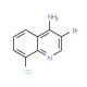 4-Amino-3-bromo-8-chloroquinoline (CAS 1065088-37-0) - chemical structure image
