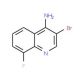4-Amino-3-bromo-8-fluoroquinoline (CAS 1065088-27-8) - chemical structure image
