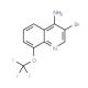 4-Amino-3-bromo-8-trifluoromethoxyquinoline (CAS 1065088-19-8) - chemical structure image