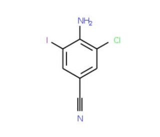 4-Amino-3-chloro-5-iodobenzonitrile - chemical structure image