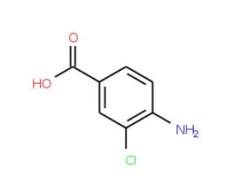 4-Amino-3-chloro-benzoic acid (CAS 2486-71-7) - chemical structure image