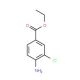 4-Amino-3-chloro-benzoic acid ethyl ester (CAS 82765-44-4) - chemical structure image