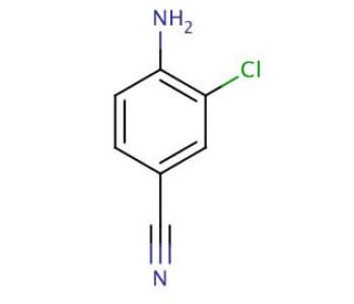 4-Amino-3-chlorobenzonitrile (CAS 21803-75-8) - chemical structure image