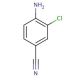 4-Amino-3-chlorobenzonitrile (CAS 21803-75-8) - chemical structure image