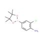 4-Amino-3-chlorophenylboronic acid, pinacol ester (CAS 721960-43-6) - chemical structure image