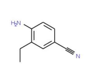 4-Amino-3-ethylbenzonitrile (CAS 170230-87-2) - chemical structure image