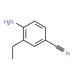 4-Amino-3-ethylbenzonitrile (CAS 170230-87-2) - chemical structure image