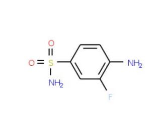 4-amino-3-fluorobenzene-1-sulfonamide (CAS 2368-84-5) - chemical structure image