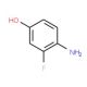 4-Amino-3-fluorophenol (CAS 399-95-1) - chemical structure image