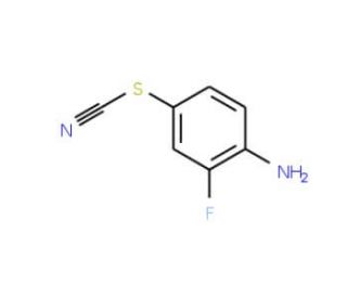 4-amino-3-fluorophenyl thiocyanate (CAS 14512-85-7) - chemical structure image