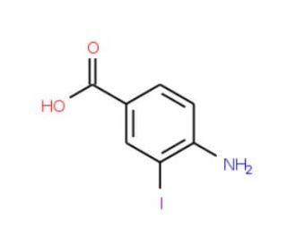 4-Amino-3-iodobenzoic acid (CAS 2122-63-6) - chemical structure image