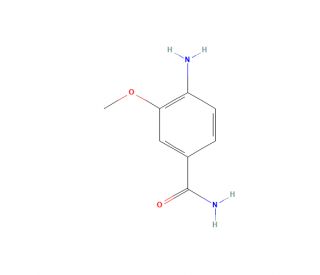 4-Amino-3-methoxybenzamide (CAS 211374-82-2) - chemical structure image