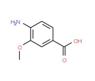 4-Amino-3-methoxybenzoic acid (CAS 2486-69-3) - chemical structure image