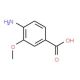 4-Amino-3-methoxybenzoic acid (CAS 2486-69-3) - chemical structure image