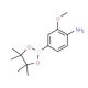 4-Amino-3-methoxyphenylboronic acid, pinacol ester (CAS 461699-81-0) - chemical structure image