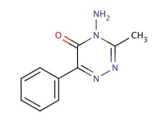 4-Amino-3-methyl-6-phenyl-1,2,4-triazin-5-one (CAS 41394-05-2) - chemical structure image