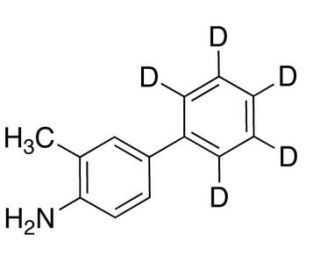 4-Amino-3-methylbiphenyl-2&prime;,3&prime;,4&prime;,5&prime;,6&prime;-d5 (CAS 1020718-97-1) - chemical structure image