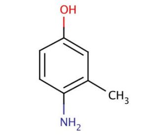 4-Amino-3-methylphenol (CAS 2835-99-6) - chemical structure image