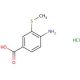 4-amino-3-(methylthio)benzoic acid hydrochloride - chemical structure image