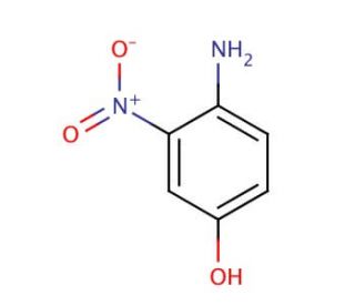 4-Amino-3-nitrophenol (CAS 610-81-1) - chemical structure image