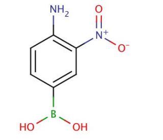 4-Amino-3-nitrophenylboronic acid (CAS 89466-07-9) - chemical structure image