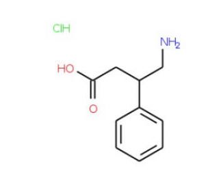4-Amino-3-phenyl-butyric acid hydrochloride (CAS 3060-41-1) - chemical structure image