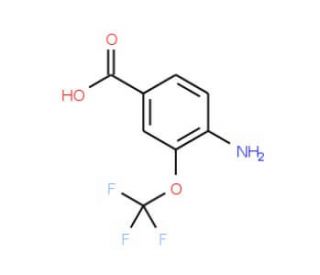 4-Amino-3-(trifluoromethoxy)benzoic acid (CAS 175278-22-5) - chemical structure image