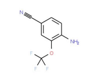 4-Amino-3-(trifluoromethoxy)benzonitrile (CAS 175278-23-6) - chemical structure image