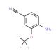 4-Amino-3-(trifluoromethoxy)benzonitrile (CAS 175278-23-6) - chemical structure image