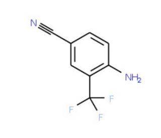 4-Amino-3-(trifluoromethyl)benzonitrile (CAS 327-74-2) - chemical structure image