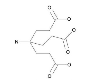 4-Amino-4-(2-carboxyehtyl)-heptanedioic acid hydrochloride (CAS 176738-98-0) - chemical structure image