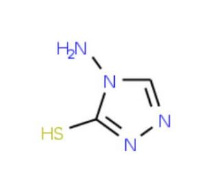 4-Amino-4H-1,2,4-triazole-3-thiol (CAS 4343-75-3) - chemical structure image