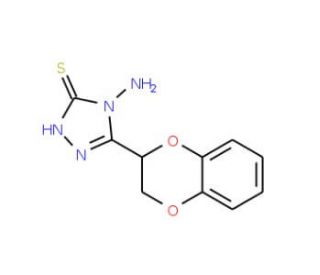 4-amino-5-(2,3-dihydro-1,4-benzodioxin-2-yl)-4H-1,2,4-triazole-3-thiol - chemical structure image